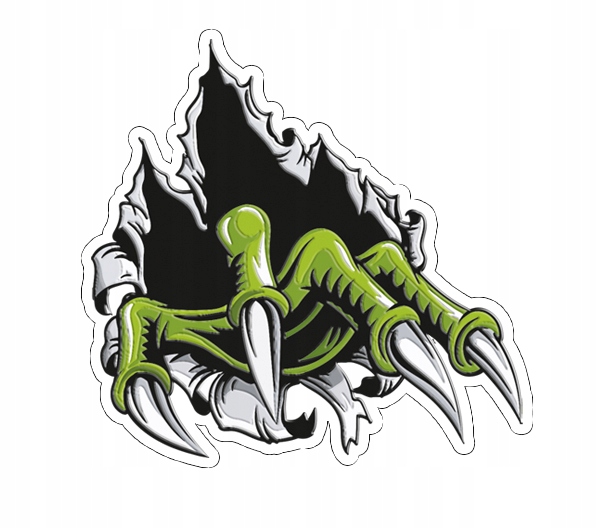 

Pazury Monster Naklejka z Laminatem Uv 3cm Prawa