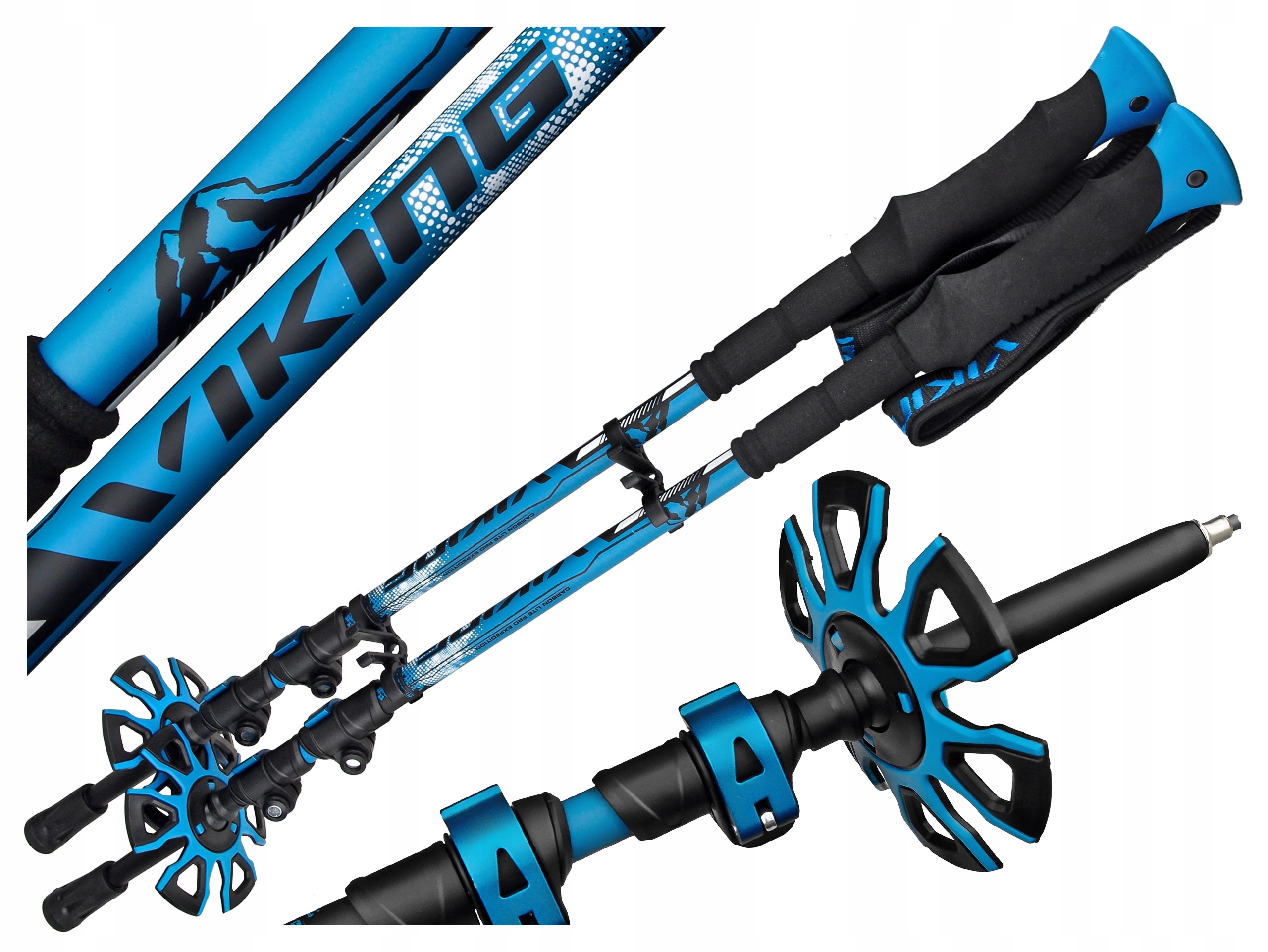 

Kije Viking Vario Tour Trekkingowe Skiturowe Blue
