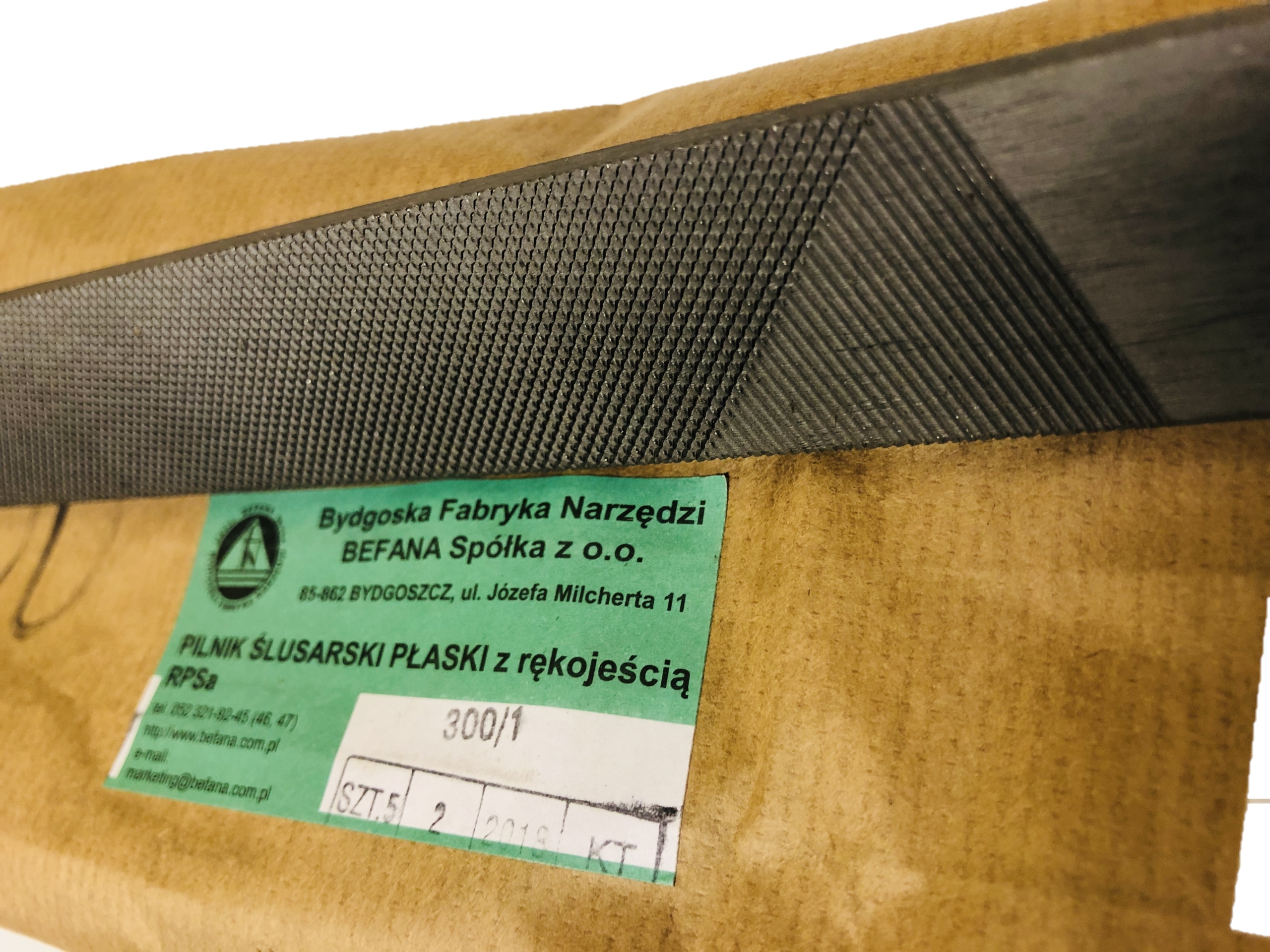 Befana Pilnik ślusarski płaski RPSa 300/1 Polski Waga produktu z opakowaniem jednostkowym 0.15 kg