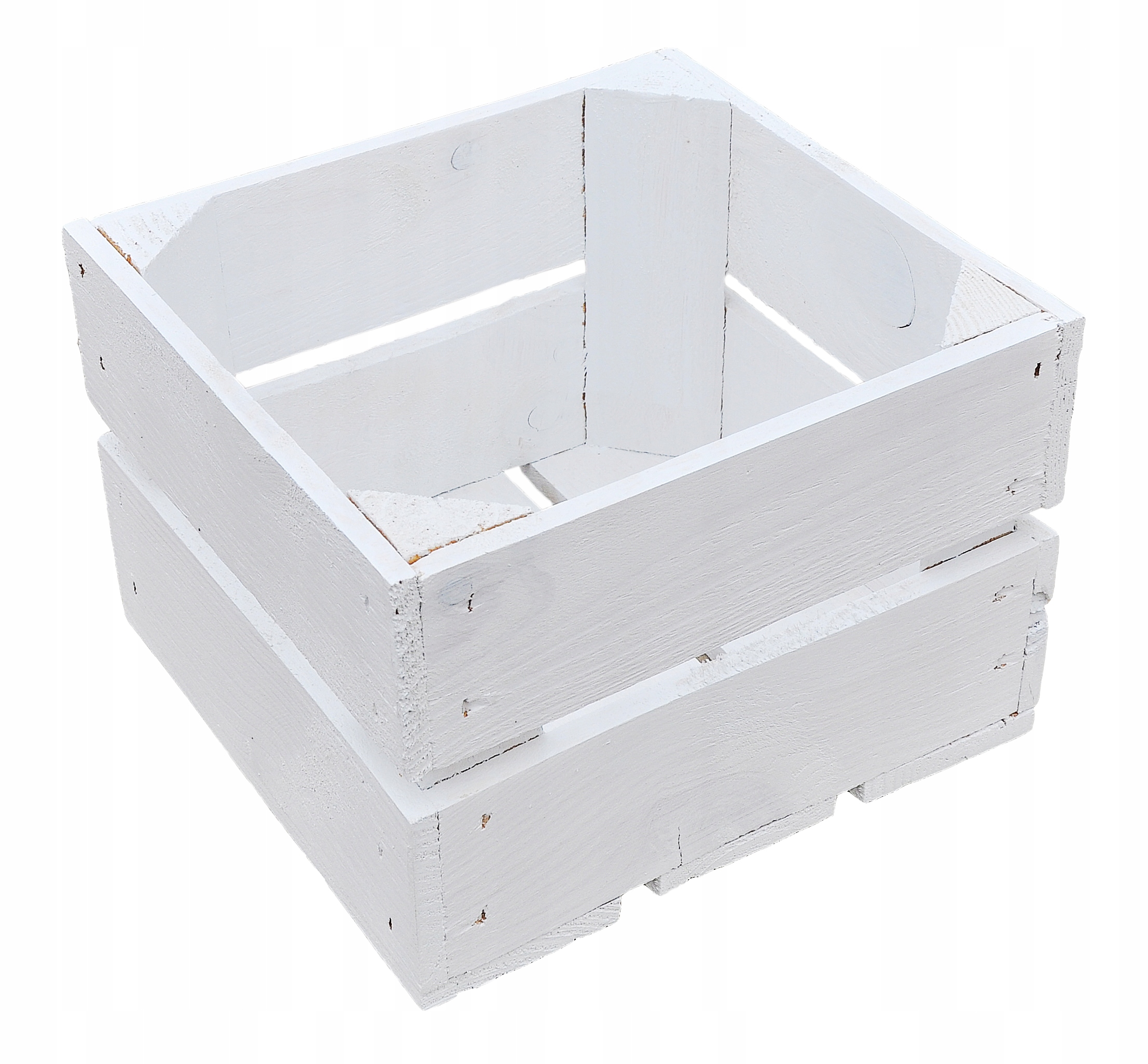 SKRZYNECZKA DREWNIANA Rustykalna BIAŁA Pudełko