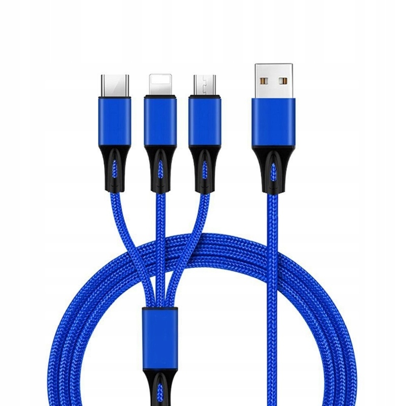 

Kabel Ładowarka 3w1 Do Iphone/micro Usb /typc