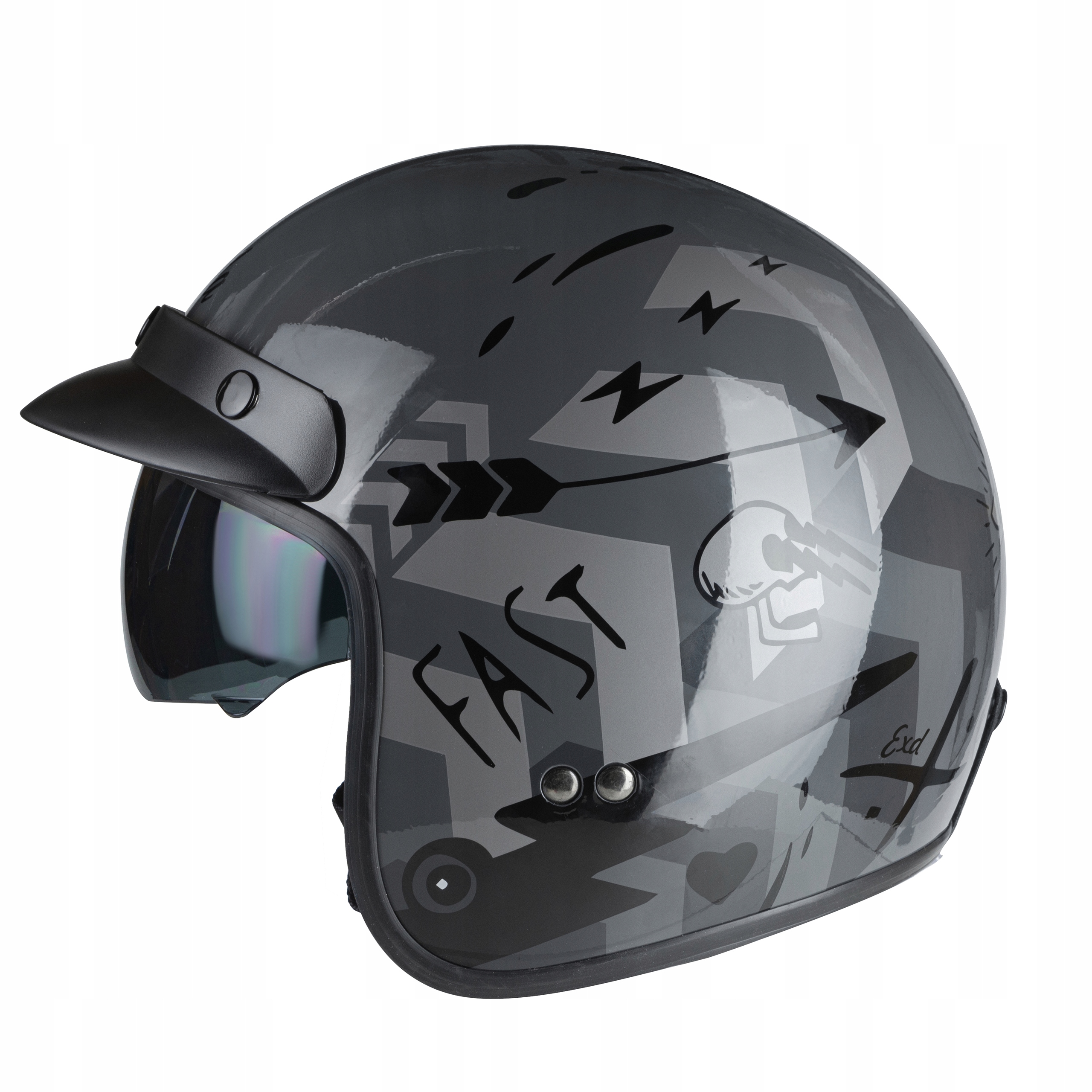 BADASS KASK DASZEK CASSIDA NA MOTOCYKL + BLENDA XS EAN (GTIN) 8596303013912