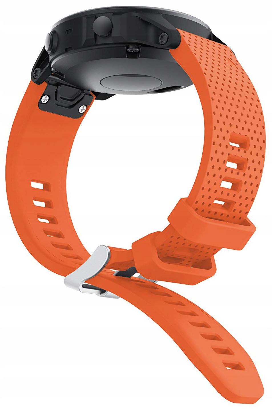 Pomarańczowy Silikonowy Pasek Garmin Fenix 6S Pro (Tech-Band)