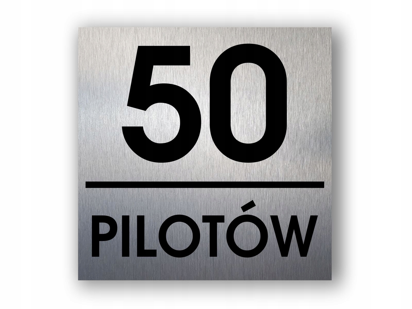 TABLICZKA ADRESOWA numer na dom 30x30 cm ALUMINIUM INOX Kolor srebrny