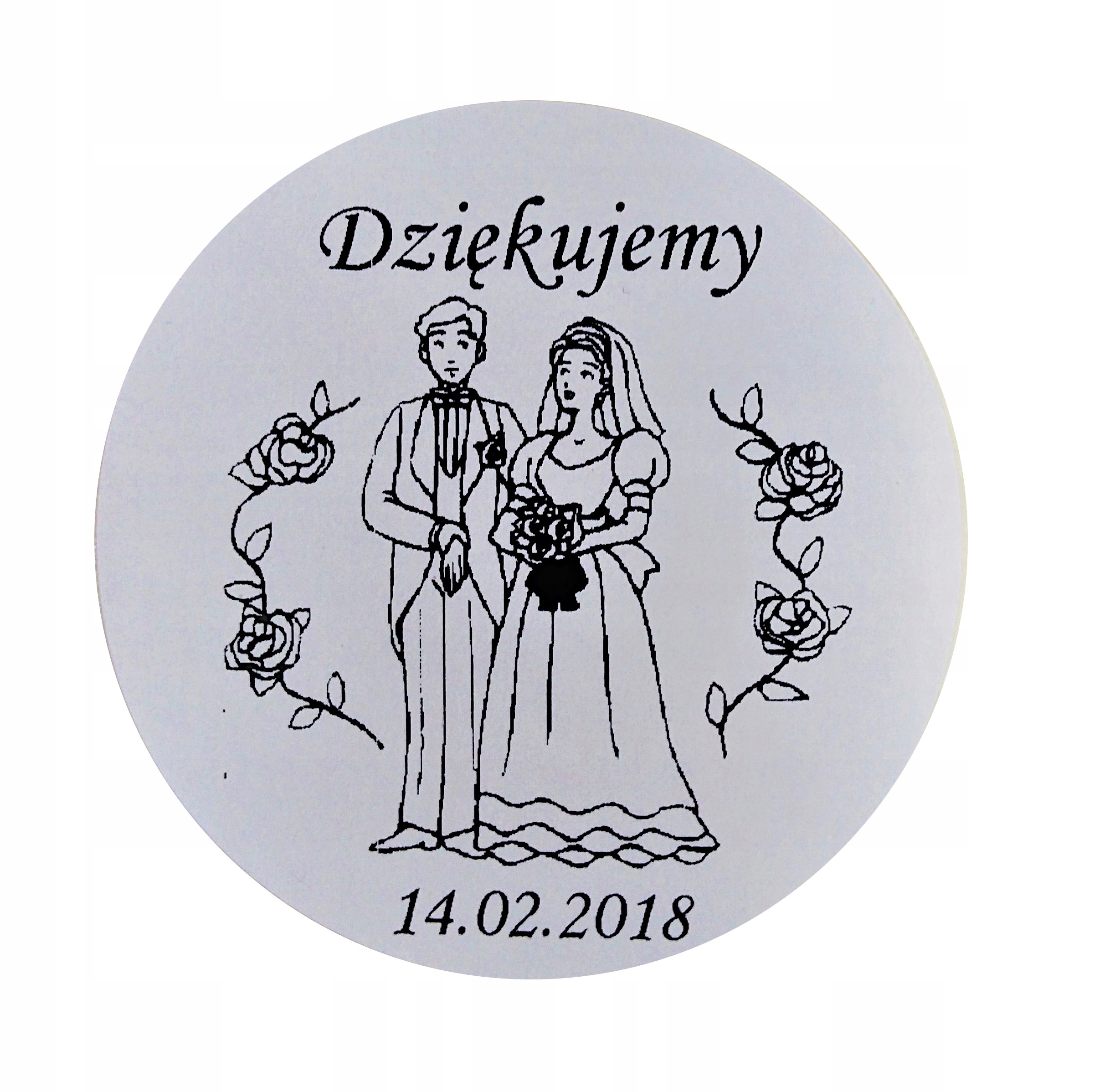 

etykiety naklejki nalepki stickery FI35 OKRĄGŁE/fv
