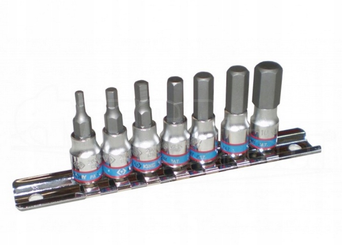 Nasadki TRZPIENIOWE 1/4 IMBUS HEX H3-10 KING TONY 2127PR