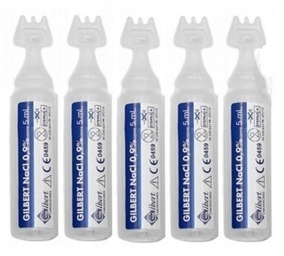 

Sól fizjologiczna Gilbert 0,9 NaCl amp. 5ml x 5szt
