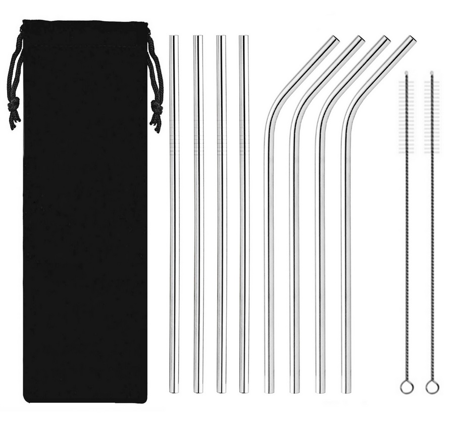 WIELORAZOWE СОЛОМИНКИ МЕТАЛЛИЧЕСКАЯ СОЛОМИНКА КОМПЛЕКТ 8 ЭКО