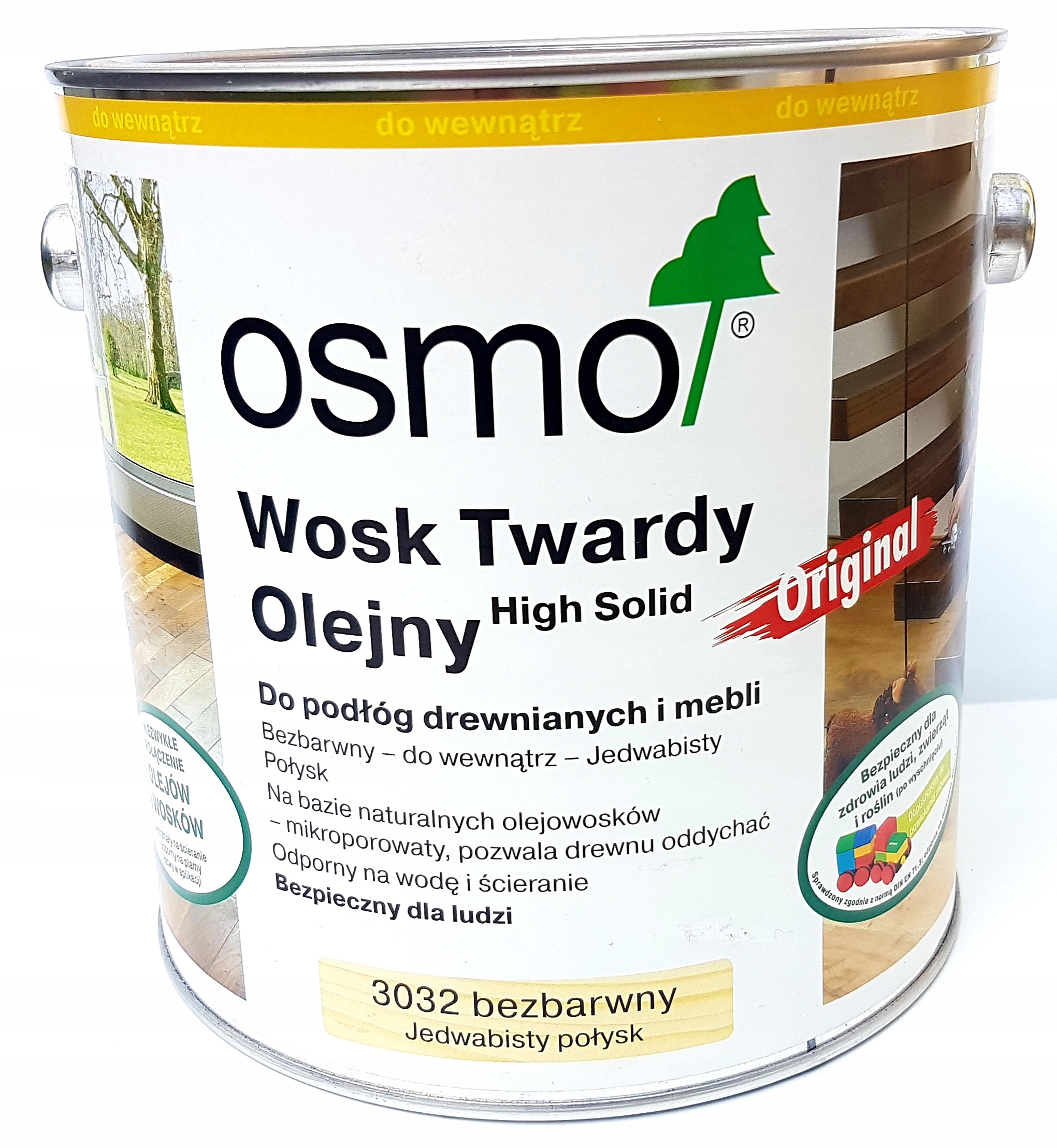 Фото - Лаки й лазурі OSMO 3032 Wosk Twardy 0,75lx2= 1,5l Jedwab Połysk 