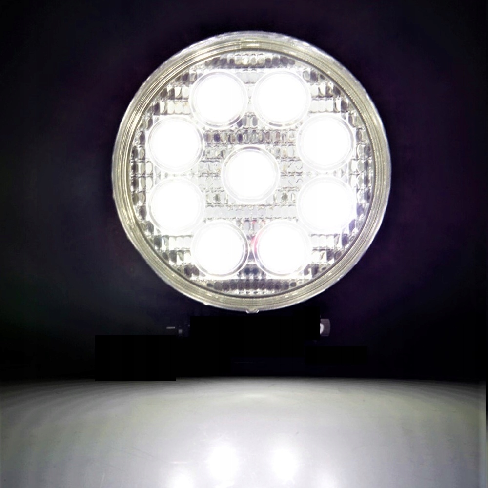 Lampa Robocza Halogen LED 27W 9 Diodowa 12V 24V CE Moc 27 W