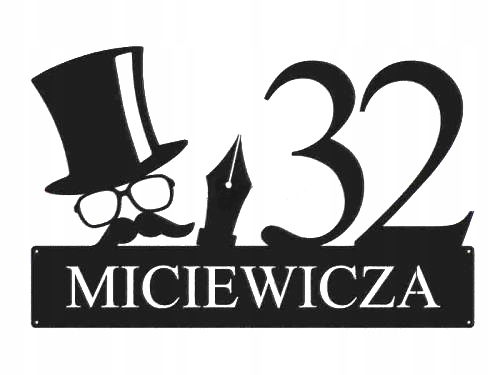 NUMER DOMU, TABLICZKA ADRESOWA NA DOM, STAL! Szerokość produktu 48 cm