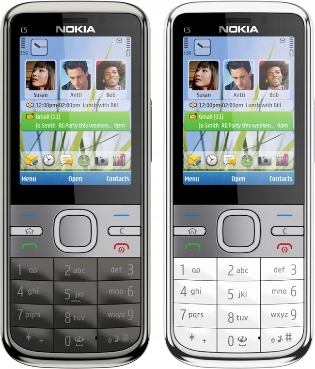 NOKIA C5-00 Білий Type Cell Phone