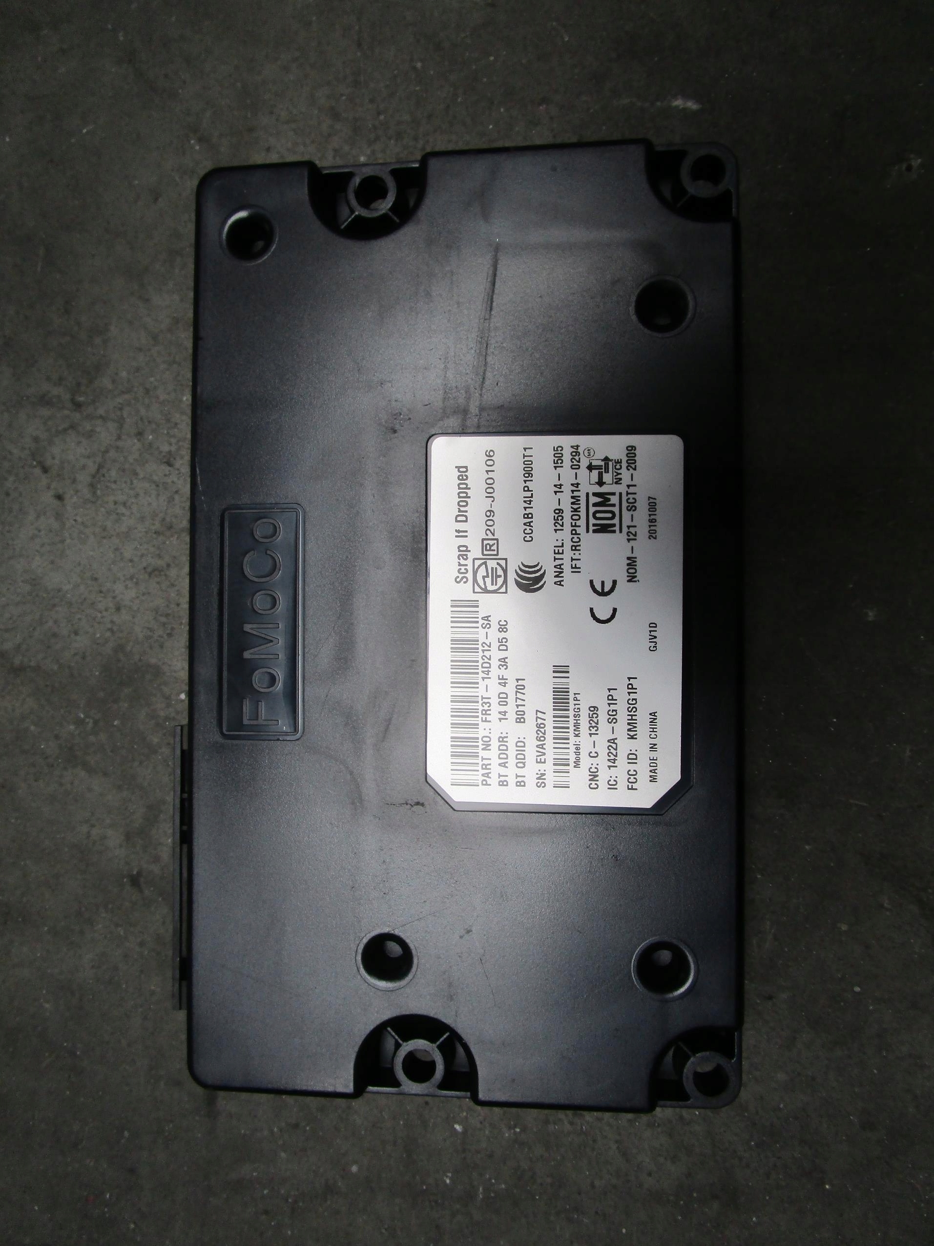 FORD МОДУЛЬ BLUETOOTH SYNC FR3T-14D212-SA