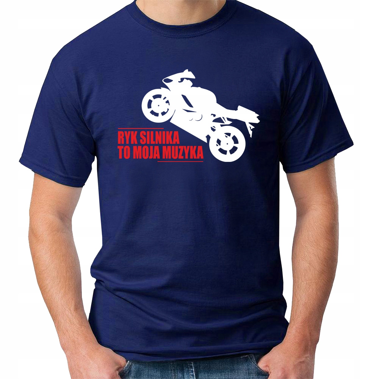 

Koszulka z nadrukiem ścigacz, motocykl, motor