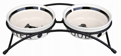 

Trixie Miski Ceramiczne Na Stojaku Dla Psa 2x0,6L