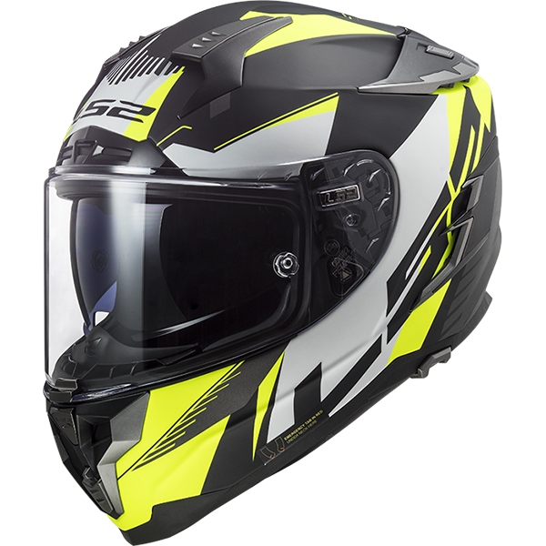 KASK LS2 FF327 CHALLENGER SQUADRON HV YELLOW XXL