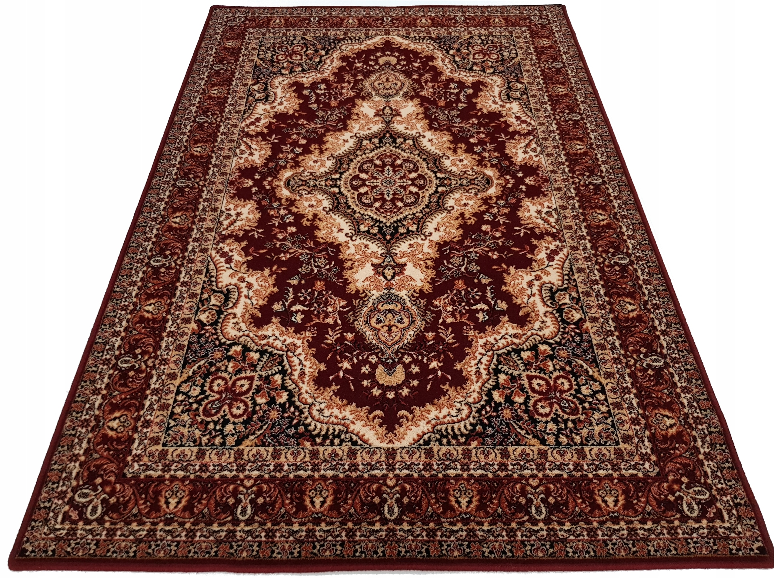 Dywan wełniany Isfahan Almas 133x180 rubin bordo