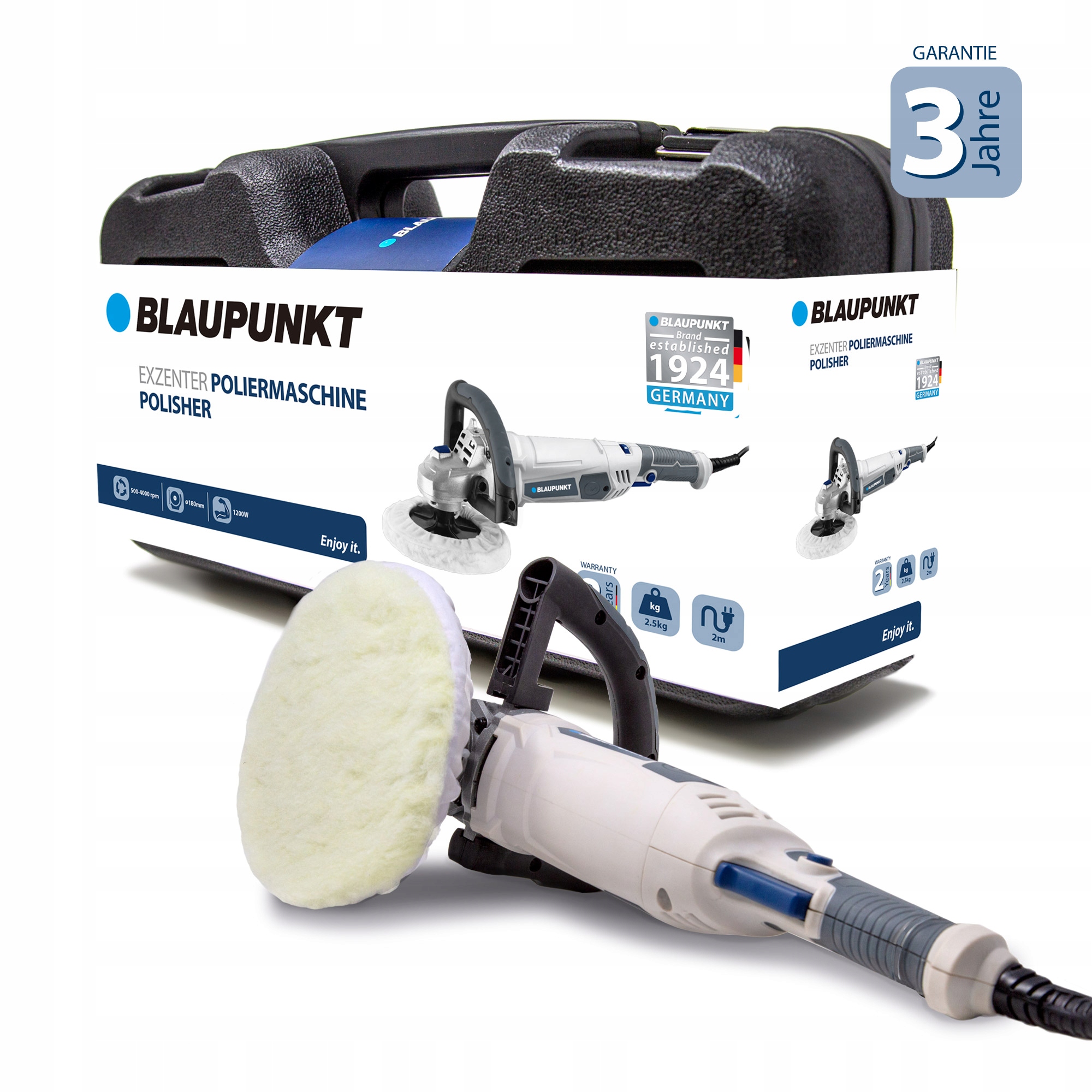 POLERKA SAMOCHODOWA BP3037 BLAUPUNKT 180MM 1200W