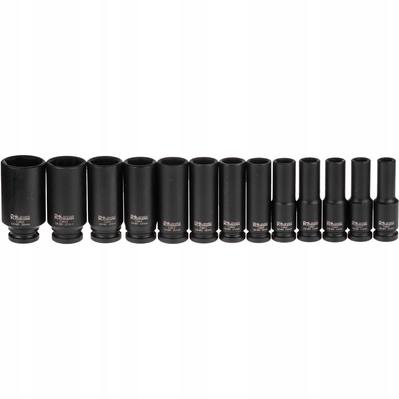 ZESTAW NASADEK UDAR. DŁUGICH 1/2'' 10-30 MM 13 SZT Marka RICHMANN