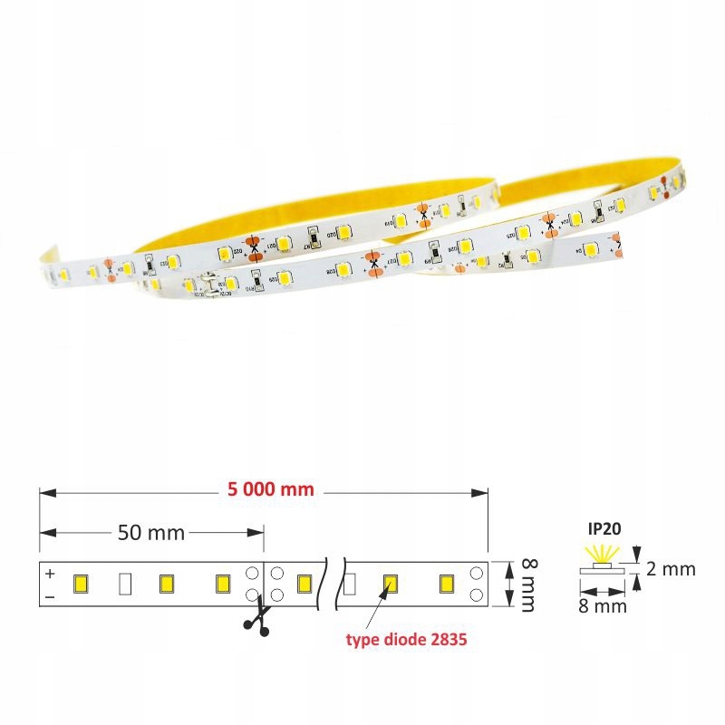 

Taśma Premium 300 Led typ 2835 IP20 30W Polska