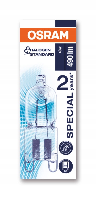 Żarówka do piekarnika OVEN 40W G9 HALOPIN OSRAM Kod producenta 40W G9 HALOPIN OSRAM