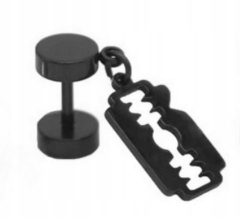 

Fake plug oszukany tunel 6mm czarny żyletka 316l