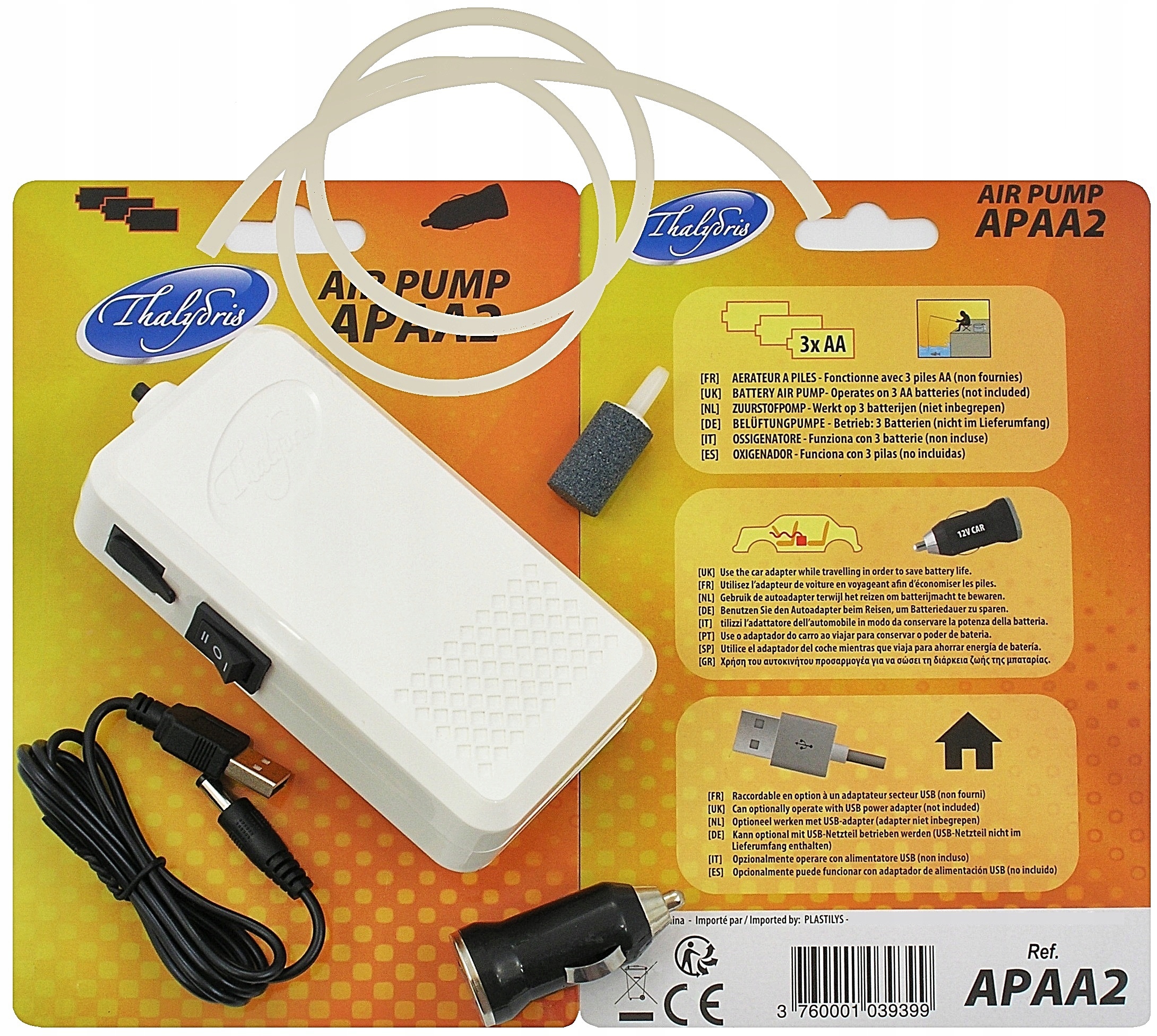 POMPKA NATLENIAJĄCA 2 FUNKCYJNA AUTO ZASILACZ / BT