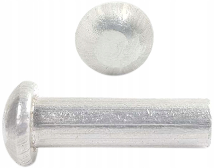 

2x4 Nit nity aluminiowe łeb kulisty Din 660 50szt.