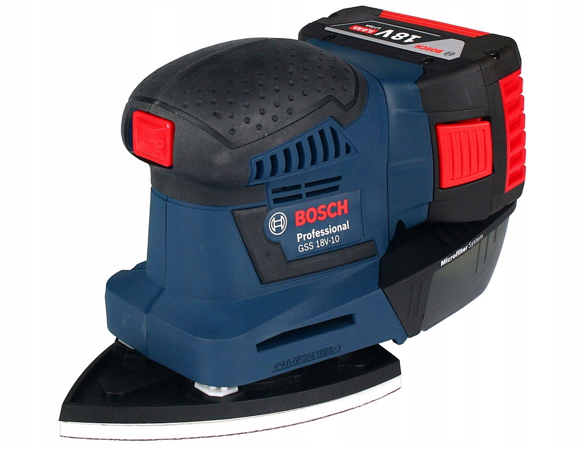 SZLIFIERKA OSCYLACYJNA GSS 18V-10 BOSCH 2x5,0Ah Marka Bosch