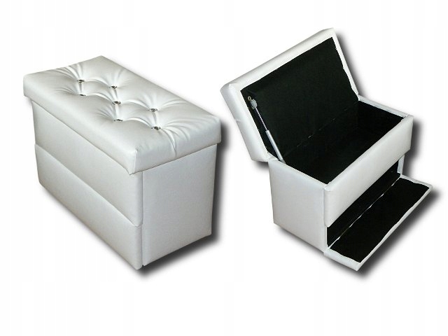 

Puf pufa ławeczka tapicerowana dwa schowki 30/60