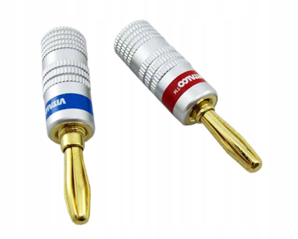 

wtyk bananowy głośnikowy Vitalco złoty Hq banan