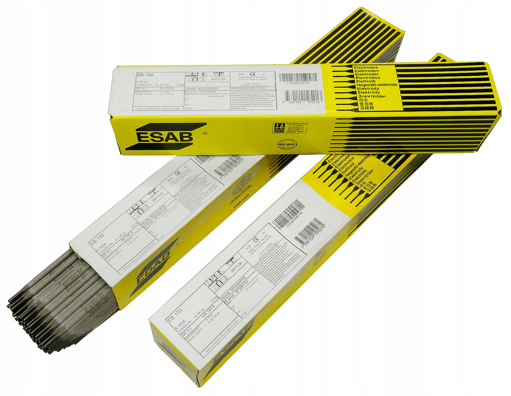 

Trójpak Elektrody zasadowe Esab Eb 150 3,2 18,0 kg
