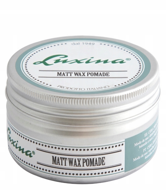 POMADA Wosk Do Włosów i Wąsów Luxina Matt Wax Pomade MOCNA MATOWA 100ml