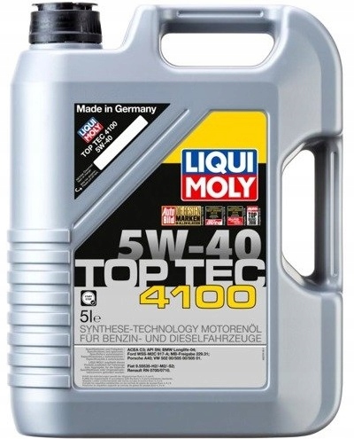 Olej Do Silnika Liqui Moly Top Tec 4100 5W40 5L