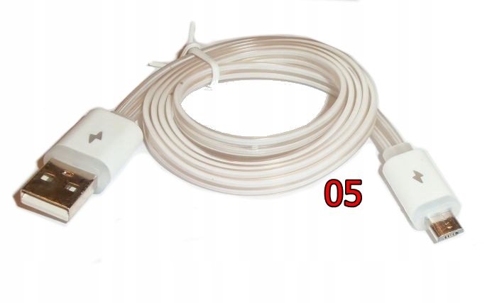 KABEL micro USB microUSB LED ŚWIECĄCY SZYBKIE ŁADOWANIE * FAST CHARGING 1m
