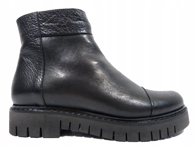 Černá lico deka kotníkové boty Sala 38, silná podrážka, boty, kotníkové boty