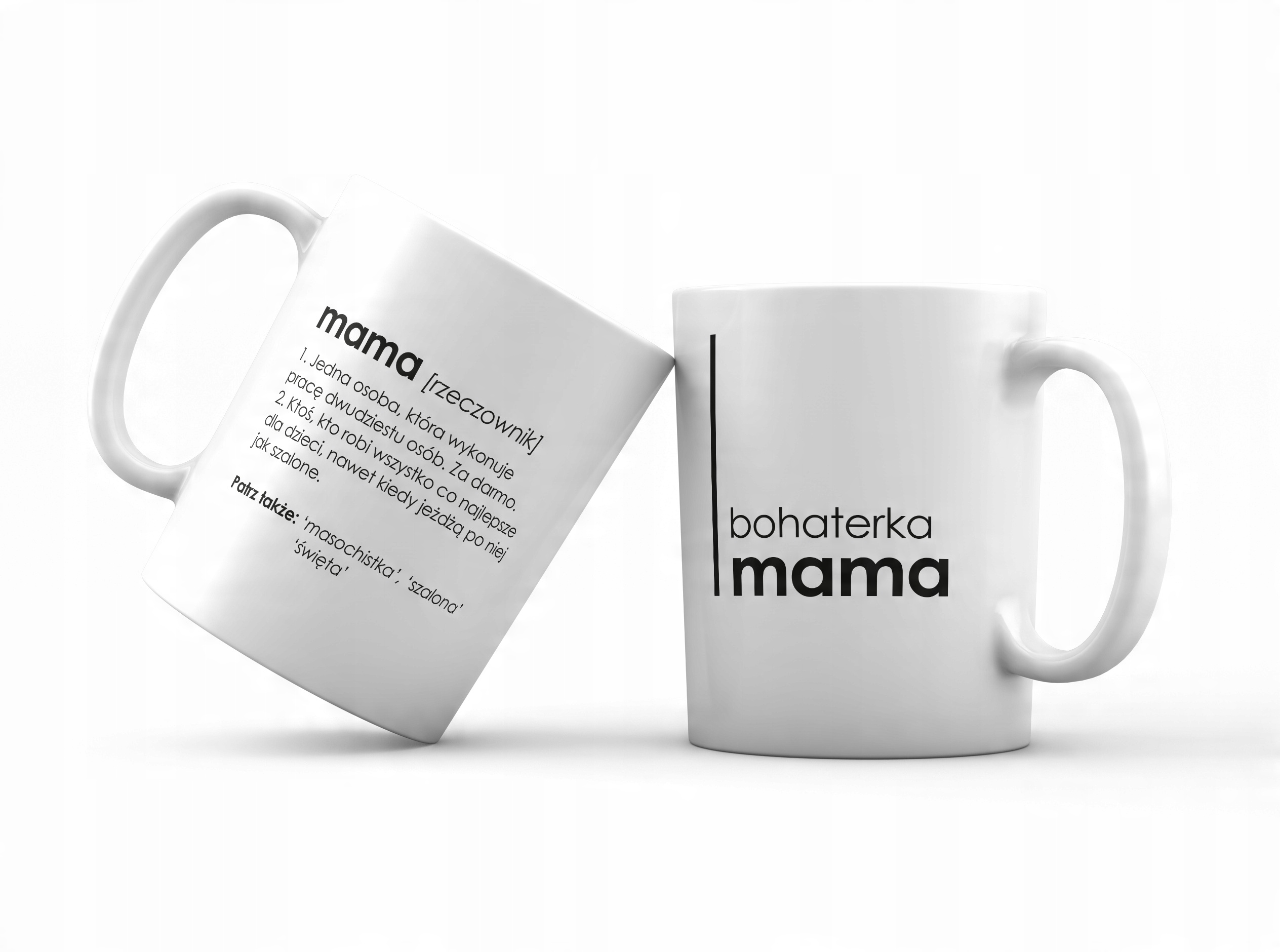 

Kubek prezent Nadruk bohaterka mama tata brat