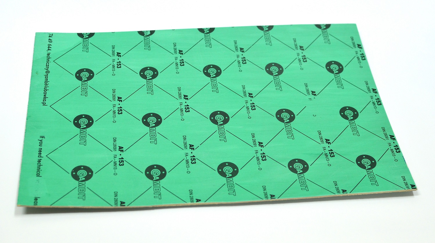 Płyta uszczelkarska Gambit AF 153 2,0 mm 500x750