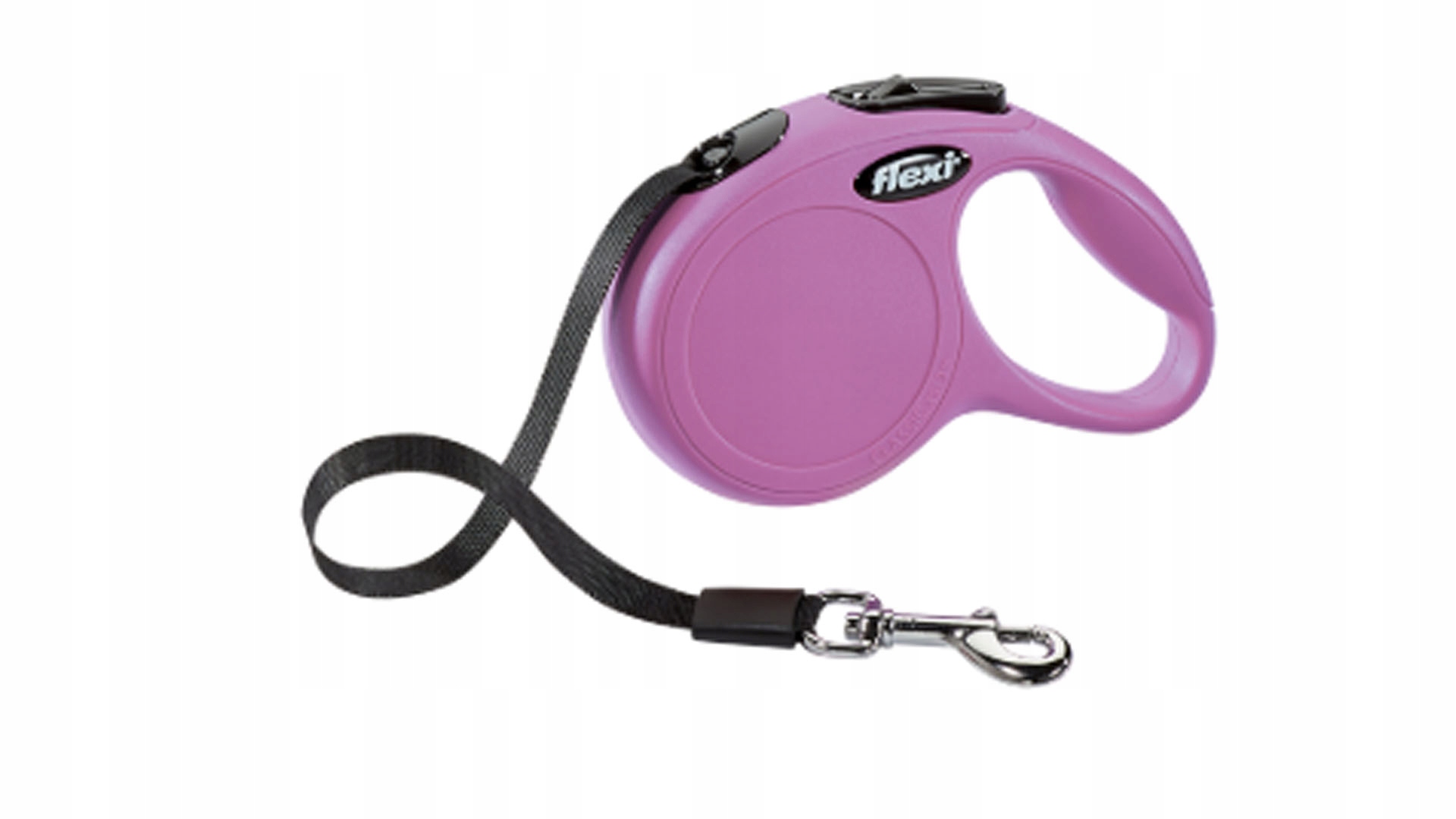 Levně Vodítko pro psa Flexi New Classic, páska, růžové, Xs, 3m, 12kg