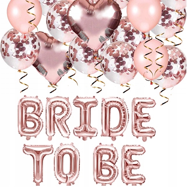 

Balony Bride To Be na wieczór Panieński Gold Rose
