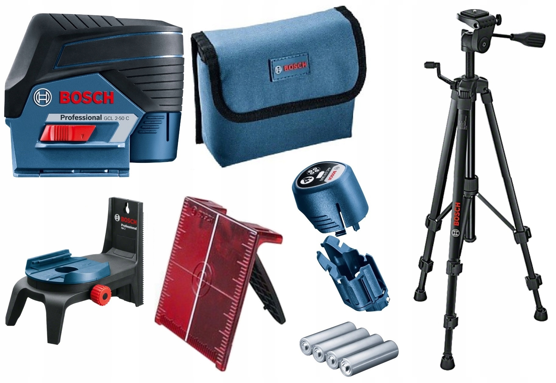 Laser krzyżowy Bosch Gcl 2-50 C 50 m