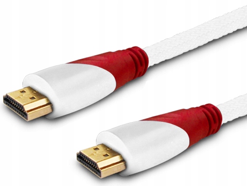 

Kabel 1,5m Hdmi v1.4 Gold Savio 4K 3D Oplot Biały