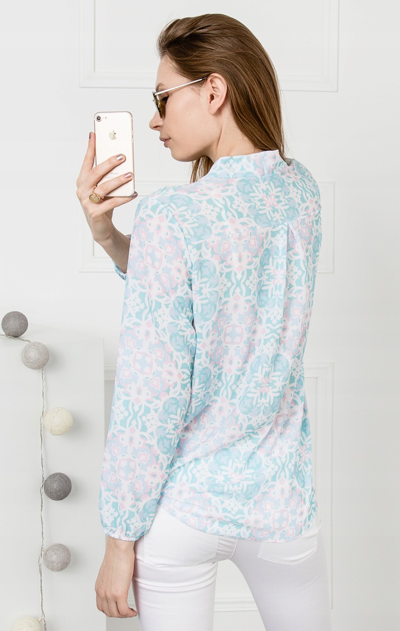 KOSZULA PASTELE MODNE WZORY ONE SIZE S M L / X300 Materiał dominujący poliester