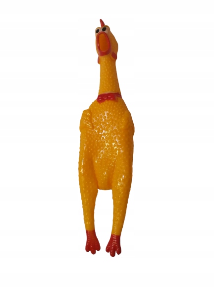 

gumowy gryzak kurczak z piszczałką wielkość 16cm