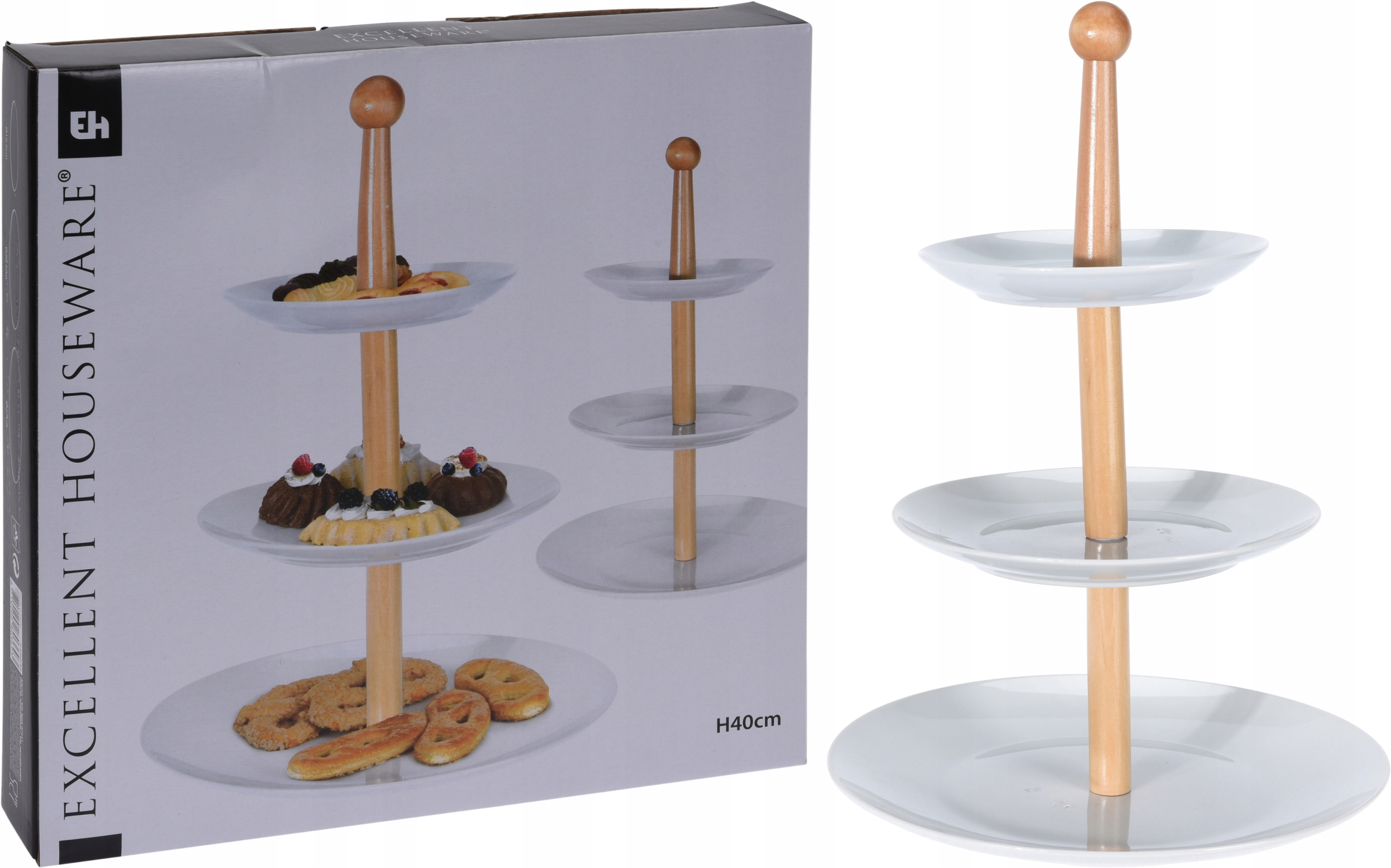 

Patera Etażerka 3 Poziomy Porcelanowa Na Ciasto