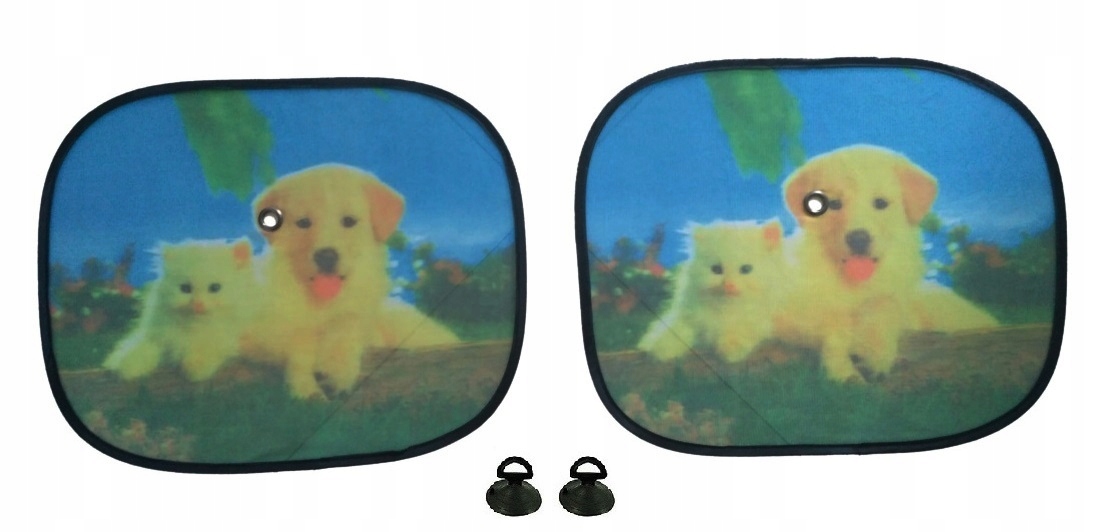 OSLONA przeciwsloneczna ZASLONKA szyby PIES i KOT