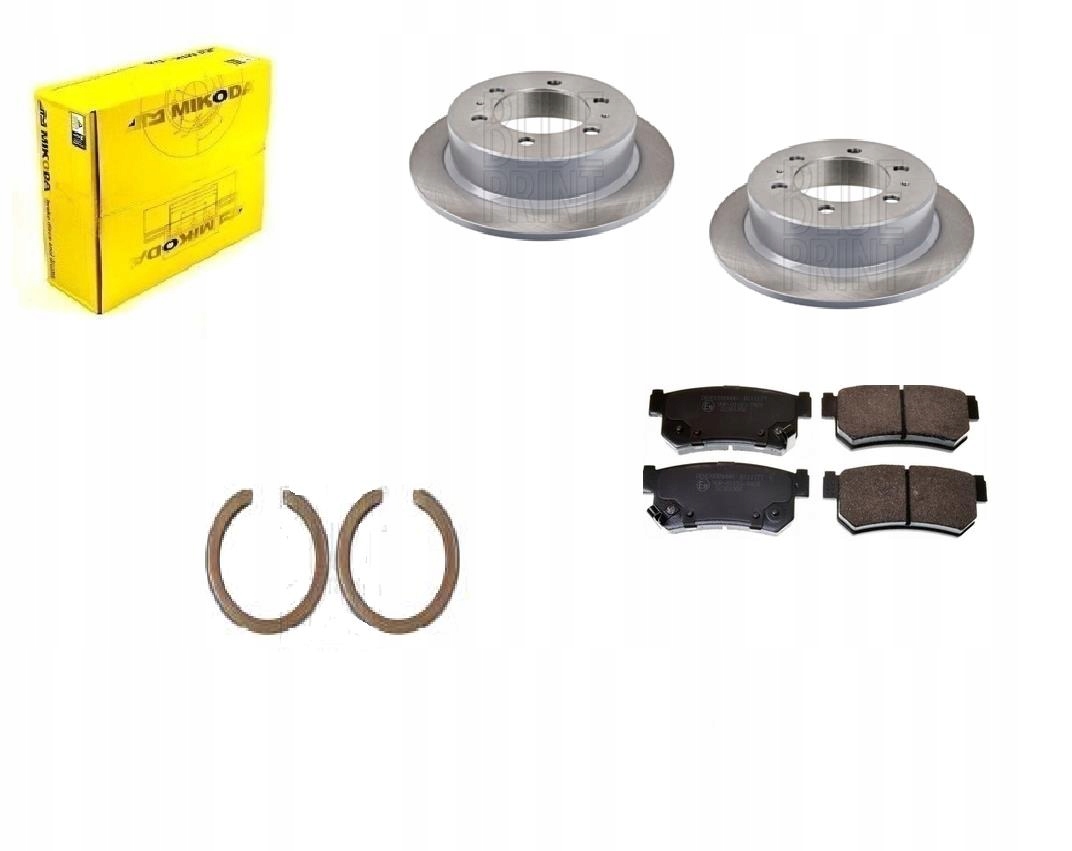 Kotouče Pro Čelisti Ssangyong Korando Zadní Sada.