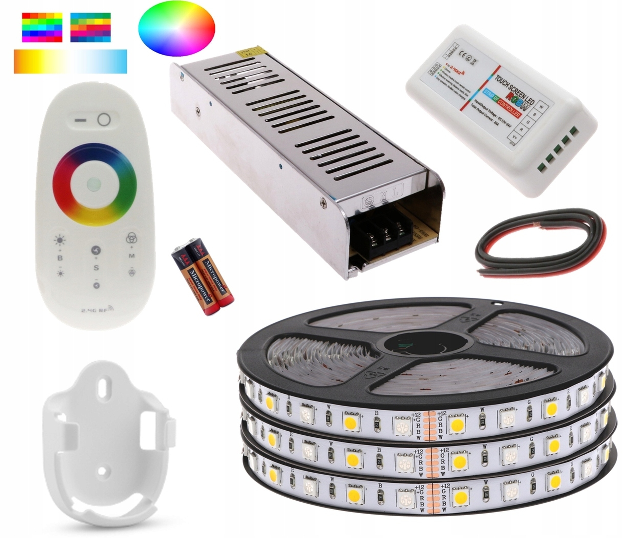 

Zestaw Led 5050 Taśma Rgbw 15m Dotyk Ster