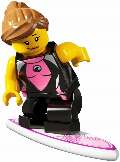 

Lego Minifigurka Seria 4 Surfer Girl Surferka 8804