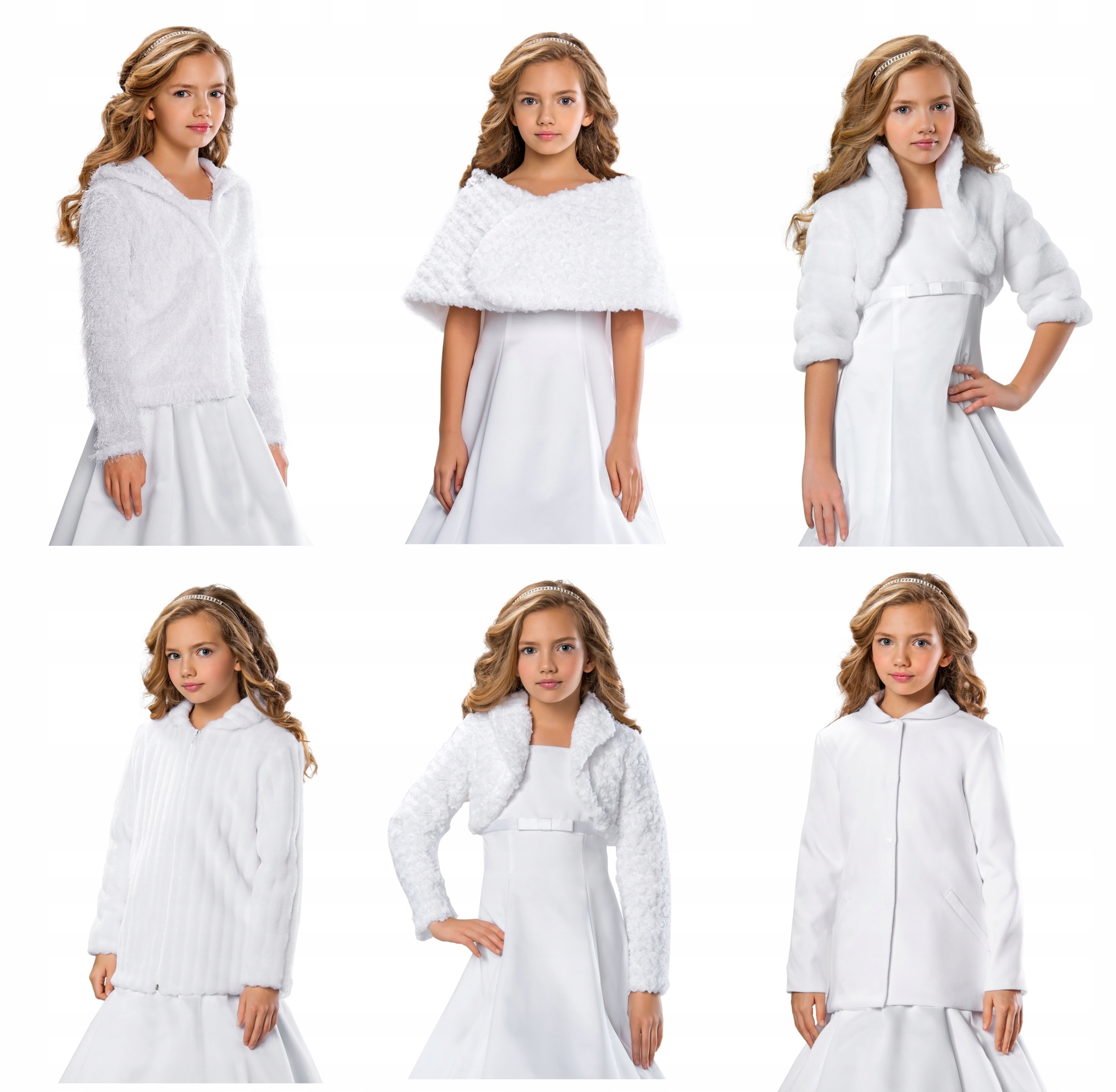 Bolerko komunijne płaszczyk komunia 158 Materiał dominujący inny